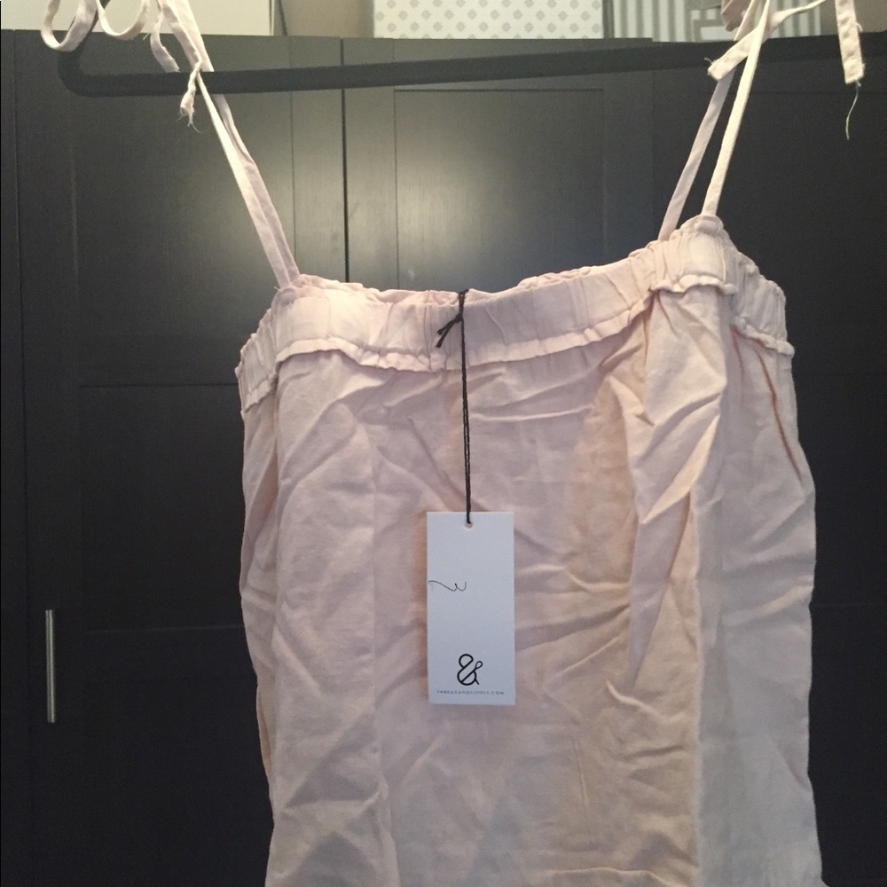 Thread and Supply frayed hem babydoll tank